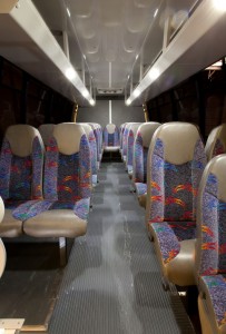 Shuttle Bus Interior Sam's Limousine