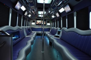Shuttle Bus Luxury Interior Houston