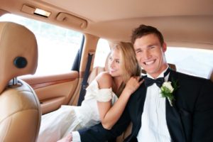 bride-and-groom-inside-limousine-houston